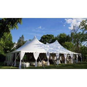 40' x 40' High Peak Pole Tent - Professionally Installed