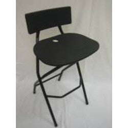 Folding Bar Chair - Black