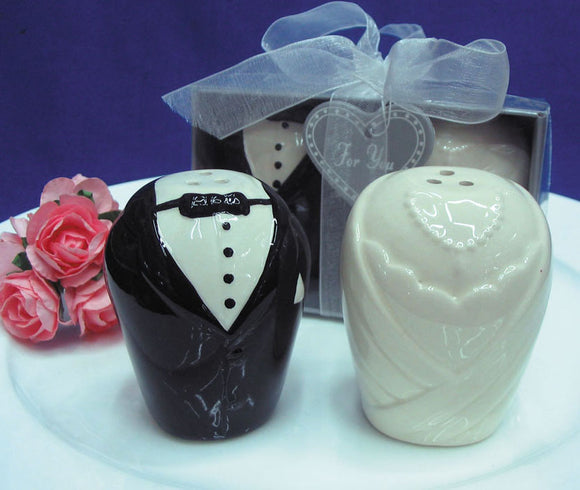 Bride and Groom Salt & Pepper Shakers