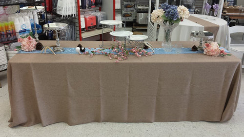 Burlap Linens 90 x 156 for 8' Tables