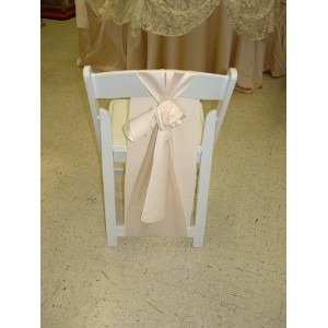 White Resin Garden Folding Chair