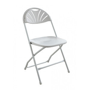 PRE White Fanback Chair