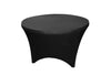 Black Spandex Linens for 60 Round Tables - NEW!