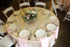 90 Square Ivory Lace Tablecloth