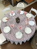 90 Square White Lace Tablecloth